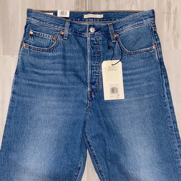 Levi’s Premium Ribcage Straight Ankle (2021), Capital E, 32x27, NWT, $108 MSRP - Picture 13 of 15